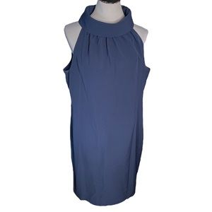 NEW WITH TAGS Sail to Sable High Neck Back Button Dress Navy Blue Size XLarge
